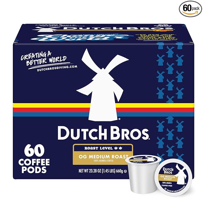 Dutch Bros® OG Medium Roast, 60 Count, Medium Roast, Single Serve Coffee Pods for Keurig K-Cup Brewers