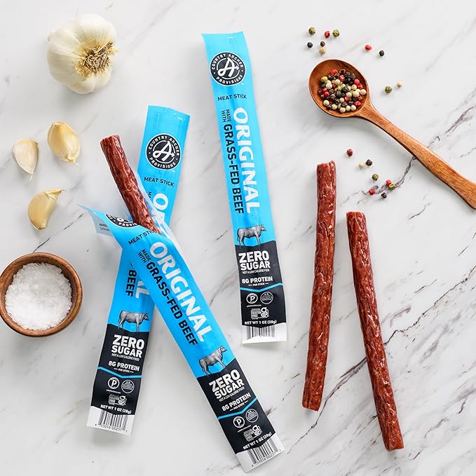 Archer Jerky Original Beef Jerky Sticks - Grass-Fed Beef Sticks Individually Wrapped, Bulk Protein Snack Packs, Gluten Free, Paleo, Keto - 1 oz (Pack of 36)