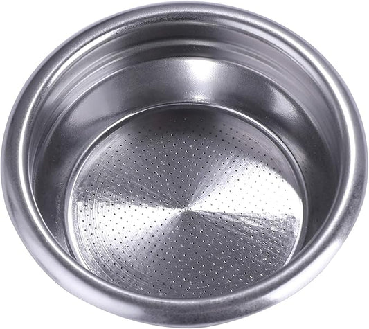58mm E61 Precision Filter Ridged Basket Stainless Steel Portafilter Basket Espresso Compatible 58MM Portafilter FilterBasket Double Cup Coffee Replacement