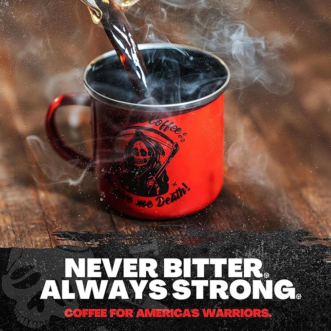 Blackout Coffee Brewtal Awakening Whole Bean Coffee – Dark Roast, High Caffeine, Bold & Strong – Freshly Roasted 12oz Bag
