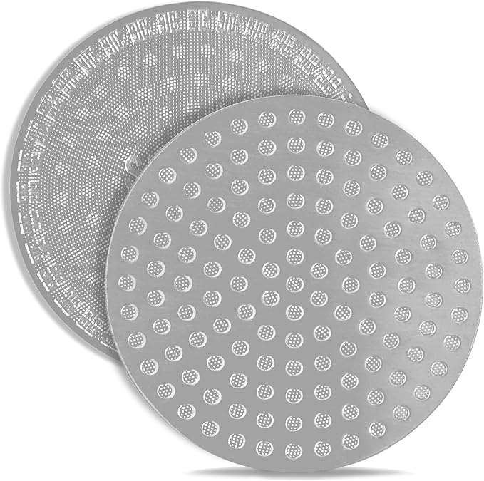 Reusable & Ultra-Thin Puck Screen with Double-Layer Filtration - 53mm Espresso Puck Screen with 0.8mm Thickness, Food Grade Stainless Steel Espresso Filter Screen for 54mm Portafilter Filter Basket