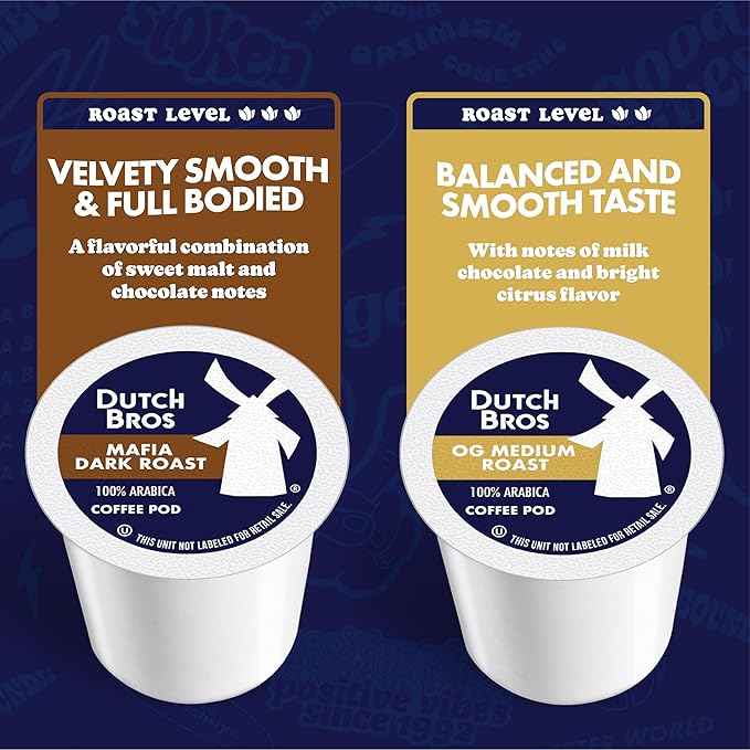 Dutch Bros® Unflavored Coffee Variety Pack, 60 Count, Single Serve Coffee Pods for Keurig K-Cup Brewers