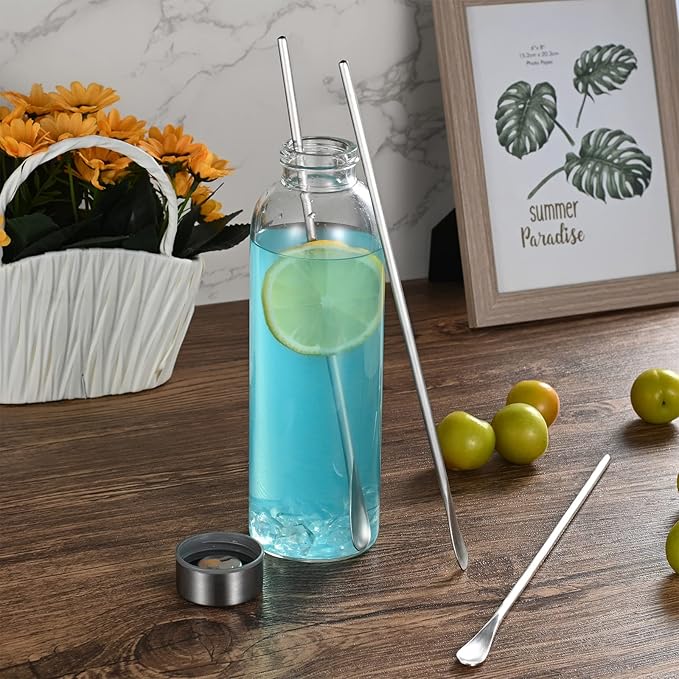 16-Pack 10.0" / 25.8cm Stainless Steel Long Handle Stirring & Mixing Spoon – Reusable Bar Tool for Coffee, Tea, Iced Drinks & Cocktails