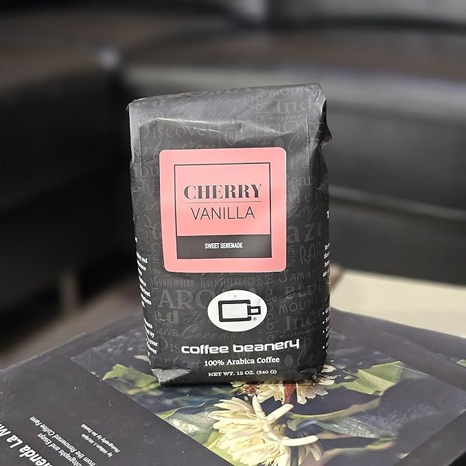 Cherry Vanilla Flavored Coffee by Coffee Beanery | Medium Roast, 12oz Ground