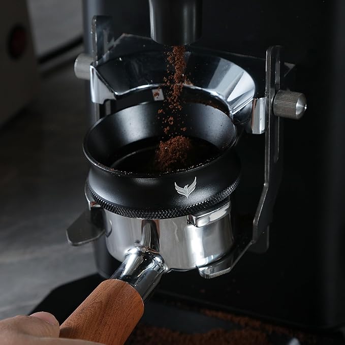 KNODOS Magnetic 54mm Dosing Funnel & Espresso Puck Screen For Breville Espresso Machine Portafilter
