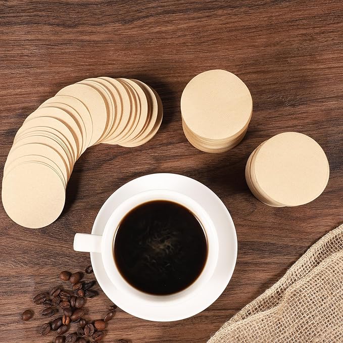 800 PCS Espresso Coffee Filters, 53 mm Round Coffee Filter Paper Unbleached Disposable Replacement Coffees Tea Filters for Coffees and Espresso Makers