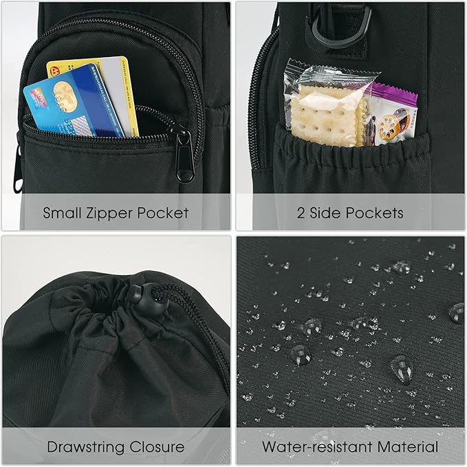 sportsnew Water Bottle Holder with Strap 32oz 40oz Insulated Water Bottle Carrier Sling Bag with Phone Pocket Crossbody