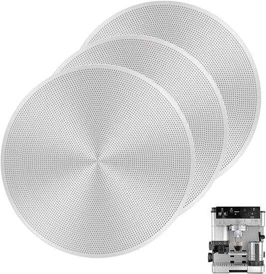 Puck Screen Compatible with Ninja Luxe Cafe, 3 Pack Espresso Puck Screens, Durable Stainless Steel Coffee Filter Screen, with Smooth Edges, Ensures Even Extraction, for Portafilter Filter Basket