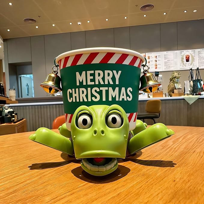 JOD® Turtle Coaster, 3D Printed Funny Tea Coasters with Interactive Expression, Turtle Cup Holder, Liftable Limbs & Expressive Face for Turtles,Tortoise Lover Gag Gifts Home Decor(Light Green Pro)