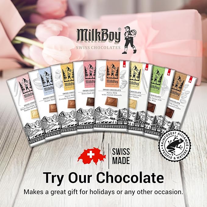 MilkBoy Dairy Free Hot Chocolate Mix - Gluten Free Swiss Cocoa Drink Powder, Vegan Hot Cocoa Mix, Gourmet Swiss Chocolate Drink, Kosher, Rainforest Alliance Certified - 12 oz Can