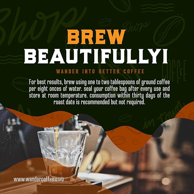Chai Spice Mud Flavored Coffee by Wander Coffee – Medium Roast, Whole Bean, Ground, or Decaf | Warm, Aromatic Blend with Cinnamon, Cardamom & Clove | Small-Batch Roasted | 1lb Bag – Smooth, Earthy Finish