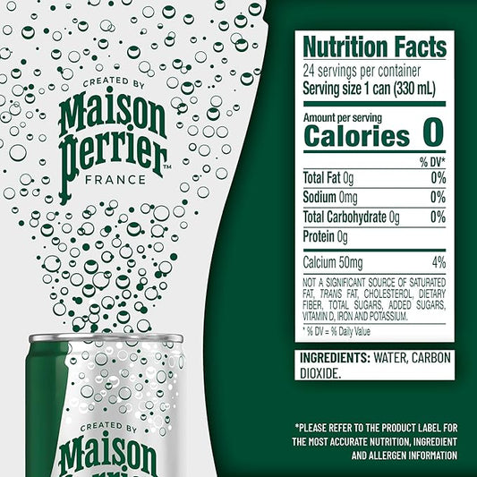 Maison Perrier Ultimate Sparkling Water, 11.15 Fl Oz Cans, 8 Count, 3 Pack