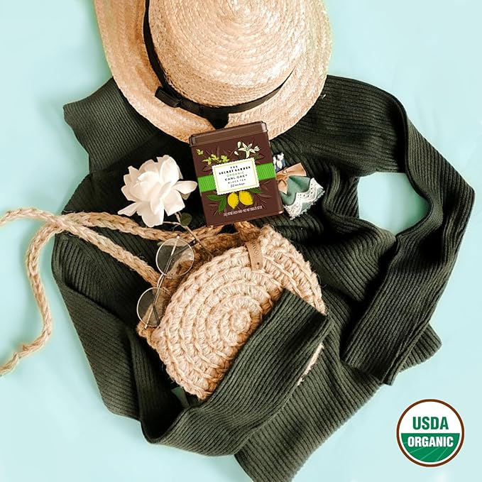 Life Plus Style Gourmet The Secret Garden Organic Earl Grey Black Tea Caffeinated 50 Premium Tea Bags Natural Bergamot Citrus Non GMO Gluten Free Hot or Iced Tea
