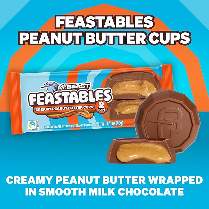 Feastables Beast Games Season 2 Bundle, Mrbeast Snacks Variety Pack With Chocolate Bars and Cups, Protein Milk, Hydration Drink, and Beef Jerky, Gift Basket for Adults and Kids, 10 Count Snack Box