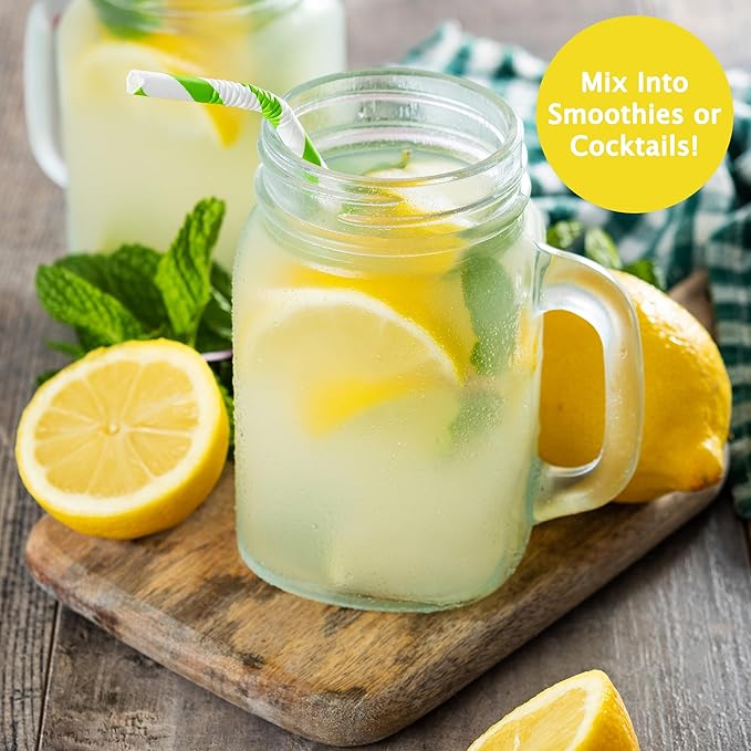 Let'z Go! Hydrate- Natural Hydration + Electrolyte Drink Mix- Hydration + Electrolytes + Antioxidant Powder Packets, Natural Flavors, Vitamins C + D | No Sugar | No Calories | (15 Count) Lemonade