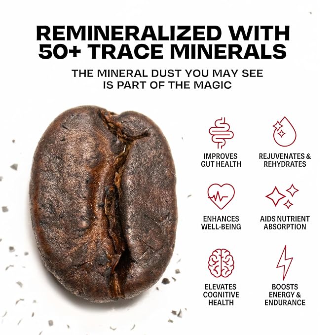 Danger Coffee by Dave Asprey, Remineralized, Mold Free & Lab Tested Ground Healthy Coffee, Dark Roast, 10.9 Ounce