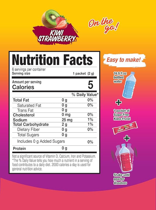 Árbol Frutal On-The-Go! | Powdered Drink Mix – Strawberry Kiwi Flavor, Sugar Free – 30 Stick Packs