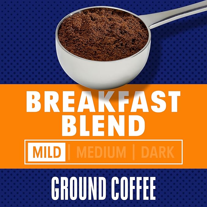 Maxwell House Breakfast Blend Ground Coffee, Light Roast, 11 Ounce Canister