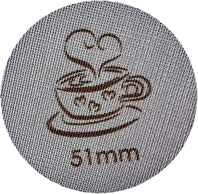 Espresso Puck Screen for 51mm Portafilter Basket, 1.7mm Thickness Made with 316 Stainless Steel, Coffee Machine Reusable Filter for Barista Accessories (51mm）