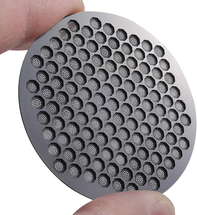 KNODOS 54mm Dosing Funnel and Puck Screen Set Compatible with Breville Barista Express, Barista Pro, Barista Touch Grinder Trigger Portafilter Funnel and Filter