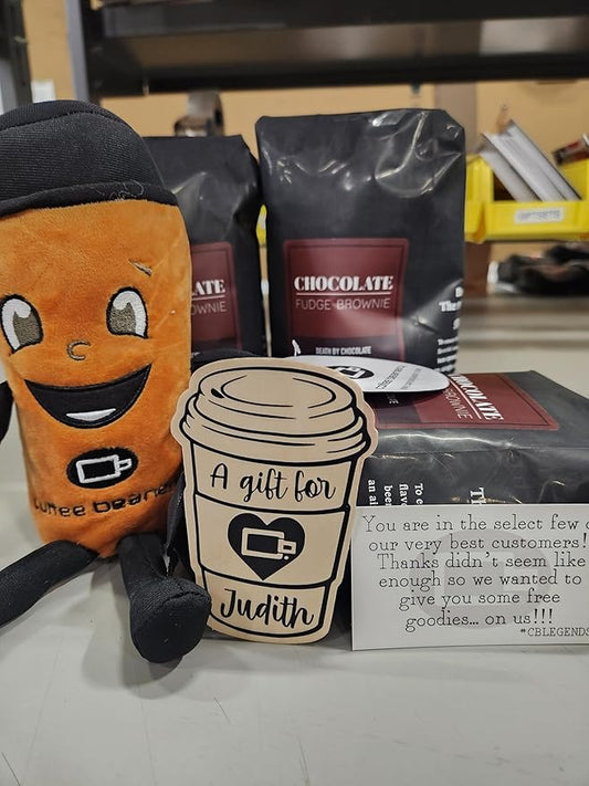 Chocolate Fudge Brownie Flavored Coffee, Specialty Arabica Coffee, Medium Roast, 12 ounce, Automatic Drip (Ground)