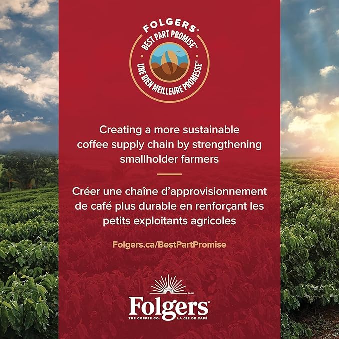 Folgers Vanilla Biscotti Coffee K-cups, 30 Count, 270g/9.5 oz. Box (Imported from Canada)