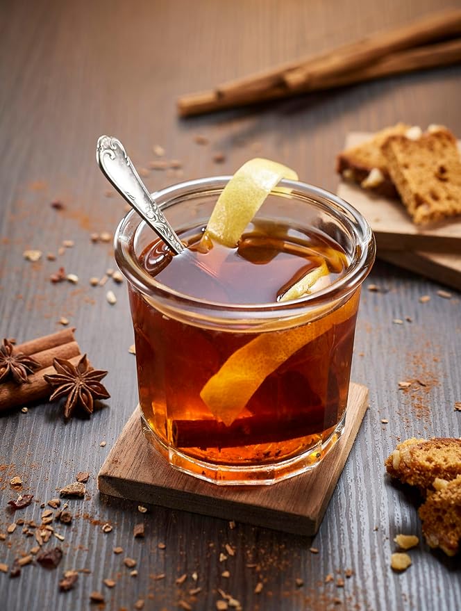 1883 Warm Spices Syrup for Coffee and Drinks - Made in France, 1 Liter Glass Bottle