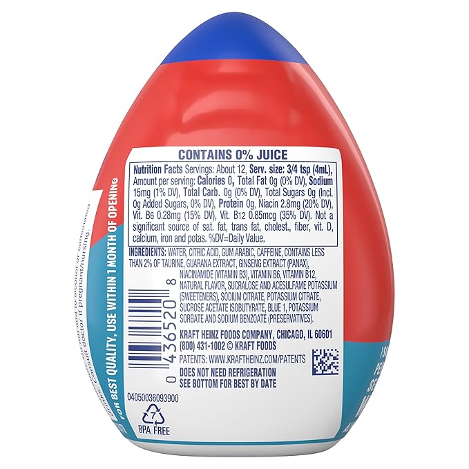 Mio Energy Liquid Water Enhancer, Wicked Blue Citrus, 1.62 Oz (Pack of 10)