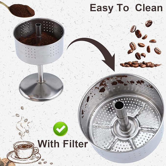 400Pcs Percolator Coffee Filters, 3.75in Unbleached Coffee Filter, Natural Disposable Disc Coffee Filters for Percolator Coffee Pot, Coffee Filter for Home Office Camping Use