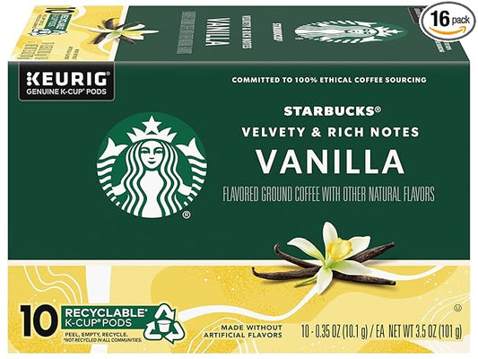 Starbucks Vanilla Coffee Keurig K-Cups, 160 Count