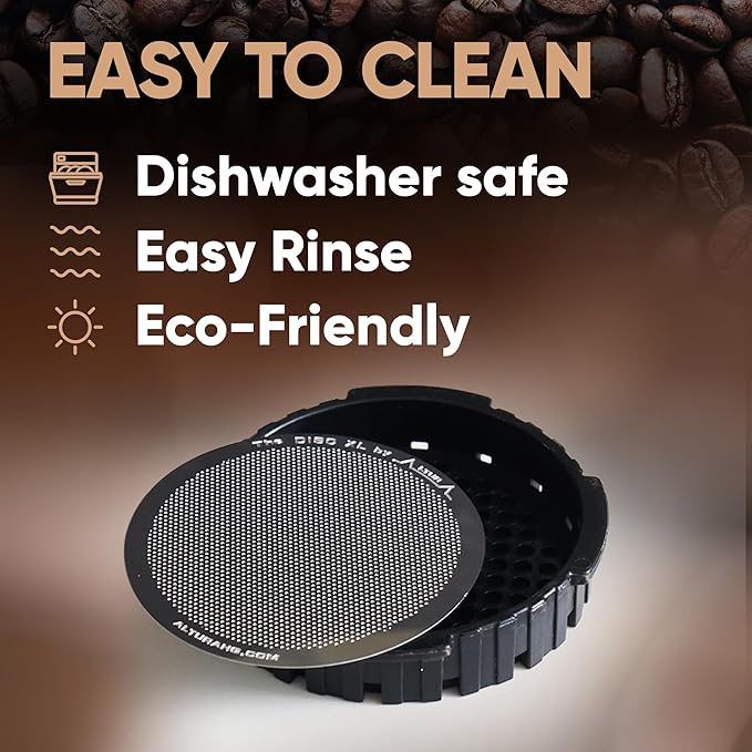 ALTURA The DISC XL Stainless Steel Filter for AeroPress Coffee Makers – Reusable Metal Filter Replacement for Rich Flavor, Travel, and Eco-Friendly Brewing