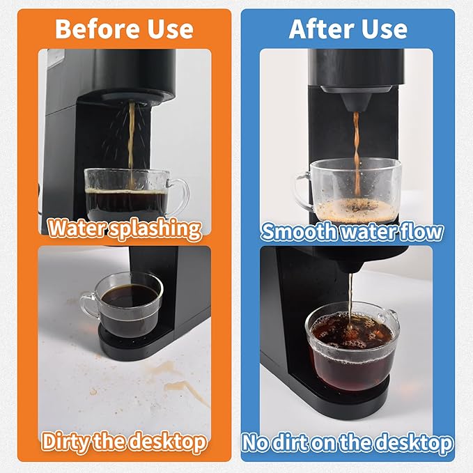 Silicone Anti-Leak Coffee Spout for Keurig K-Mini & Express - Splash-Proof Accessory, No Mess Drip-Free Design, Easy to Clean & Reusable (Orange)