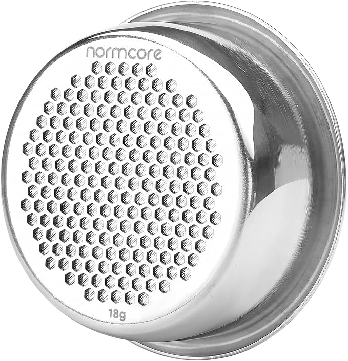 Normcore 51mm Double Layer Portafilter Basket – 18g, Laser-Cut Precision, Fits DeLonghi Dedica & More