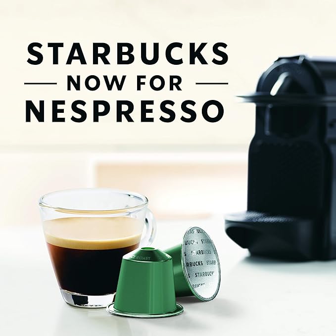 Starbucks by Nespresso Original Line, Pike Place, Medium Roast Coffee, 50-count Espresso Pods
