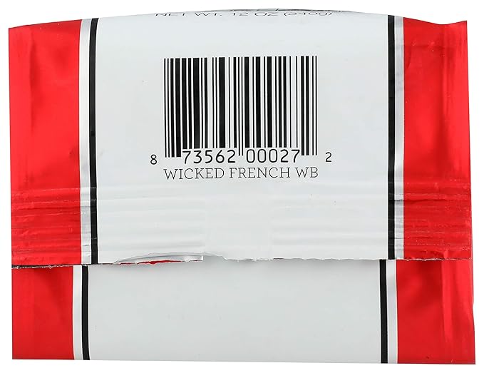 Wicked Joe Coffee French Whole Bean, 12 oz, red
