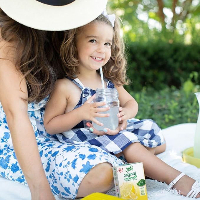 True Citrus TRUE LEMON Original Lemonade Drink Mix | No Artificial Sweeteners, Low Calorie | Water Flavor Packets & Water Enhancer with Stevia 30 Count (Pack of 1)