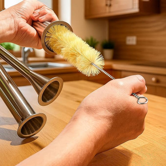 10 Piece Meat Grinder Cleaning Brush Kit for Grinding Plates & Stuffing Tubes, Nylon Detail Brushes for Meat Grinder Maintenance, Cleaning Kit for Processing Equipment
