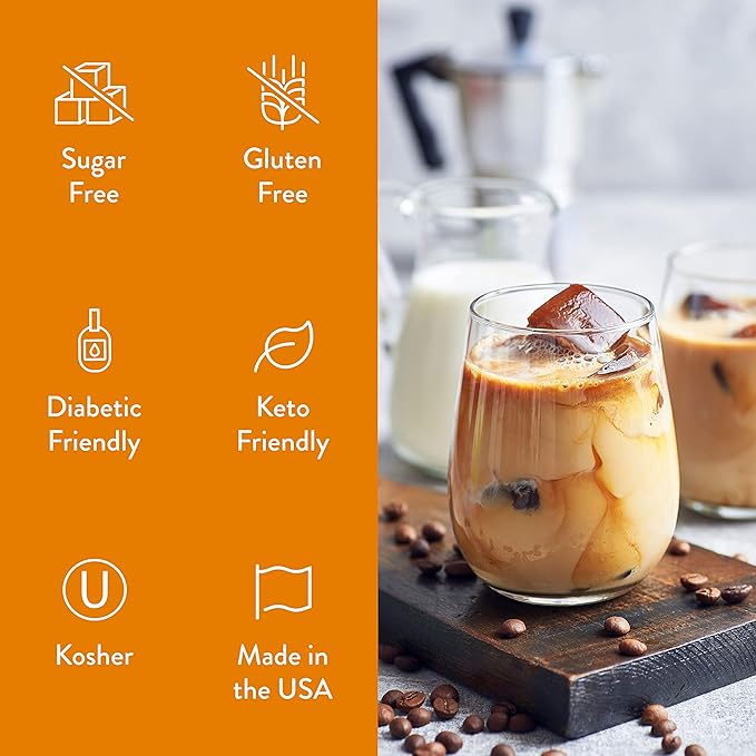 Jordan's Skinny Syrups Sugar Free Coffee Syrup, Butter Toffee Flavor Drink Mix, Zero Calorie Flavoring for Lattes, Protein Shake, Food & More, Gluten Free, Keto Friendly, 25.4 Fl Oz, 2 Pack