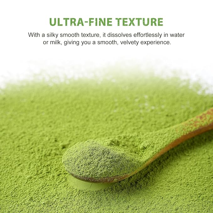 Soeos Organic Matcha Powder, Matcha Green Tea Powder, 2 oz (57g), Antioxidant-Rich Japanese Matcha for Lattes, Smoothies and Baking, Recyclable Bags