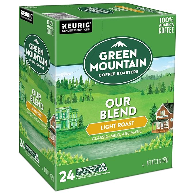 Green Mountain Coffee Roasters Our Blend Keurig Single-Serve K-Cup Pods, Light Roast, 96 Count