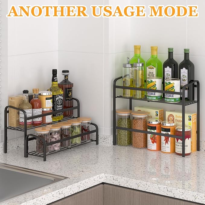 DTUQYX Coffee Syrup Organizer 3-Tier, 12 Bottles Capacity Coffee Syrup Rack, Metal Syrup Stand for Spice, Wine, Liquor, Bottle, Coffee Bar Station Racks Magnetic, No Installation, Black