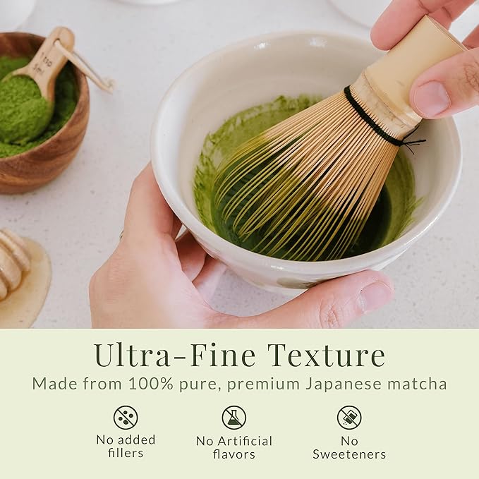 Matcha Sunday Ceremonial Grade Matcha - Kyoto, Japan - Finely Ground Green Tea Powder - Vibrant Green (30g/ 1.06oz) - Tin