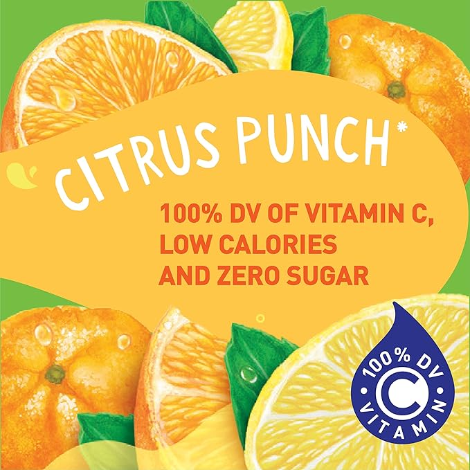 Tampico Singles To Go Drink Mix Packets, Citrus Punch, 6-Count Box – Zero Sugar, Low Calorie Powdered Drink Packets, 100% DV of Vitamin C per Serving, Convenient, On-The-Go Water Enhancers