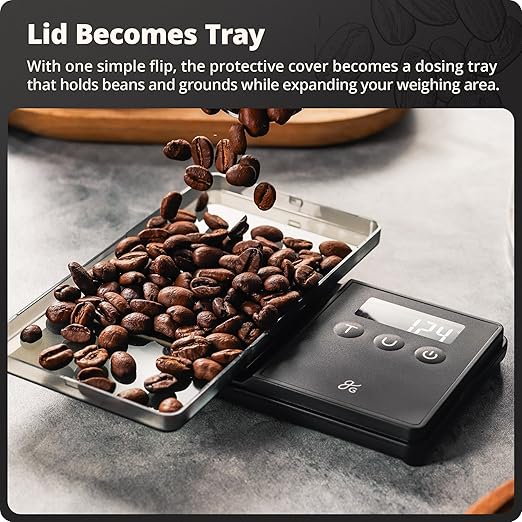 Greater Goods Digital Espresso and Coffee Scale - 750 x 0.1g, Mini Scale with 6 Units of Measurement