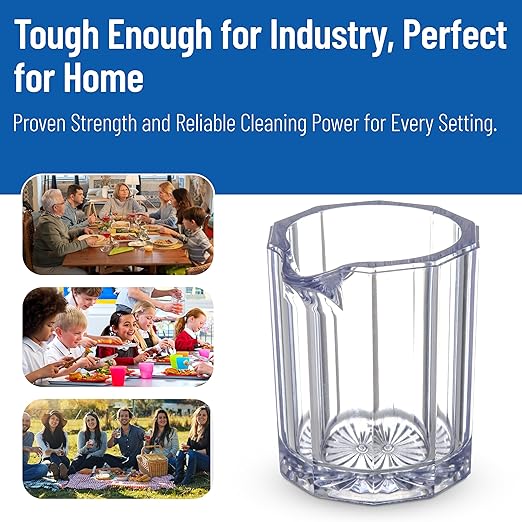 Carlisle FoodService Products 456007 Personal Plastic Portion Syrup and Creamer Pitcher, 2.1 oz, Clear