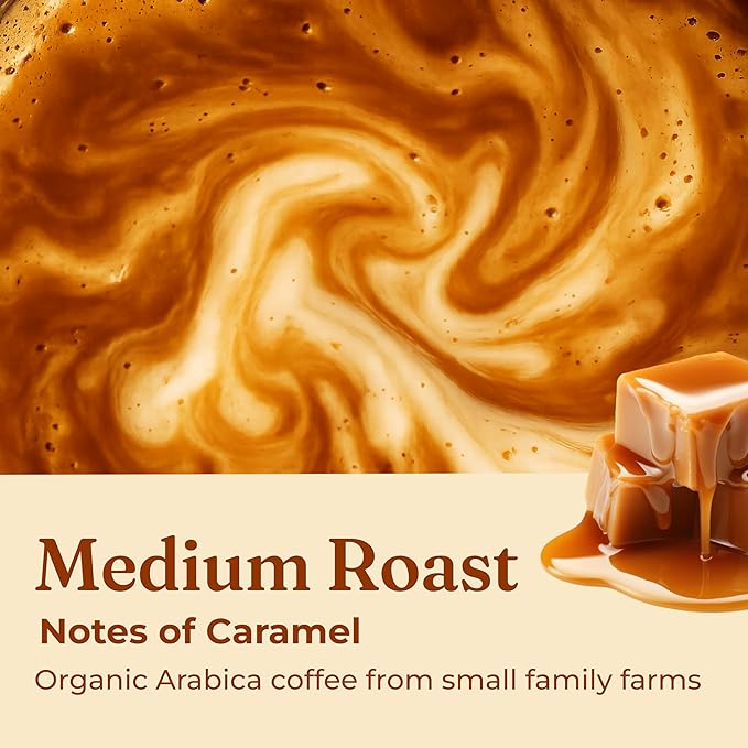 Four Sigmatic Focus Ground Coffee | Organic Ground Coffee with Lion's Mane Mushroom and Yacon for Mental Clarity & Energy Support | 12oz Bag
