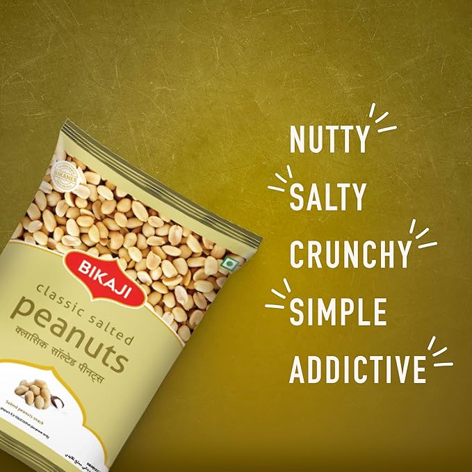 Bikaji Mel Jol 200g & Classic Salted Peanuts 150g | Crunchy Bar Snack, Tea-Time Munchies & Party Mix | Authentic Munching Pack for Sharing & Everyday Snacking
