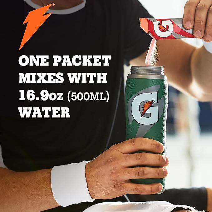 Gatorade Thirst Quencher Powder,Fruit Punch,1.23oz Packets,Makes 20 ounces,(Pack of 160)