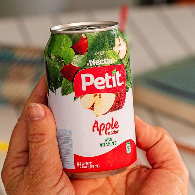 Petit Apple Nectar, 330 ml Cans (Pack of 24) – Refreshing Fruit Juice Beverage