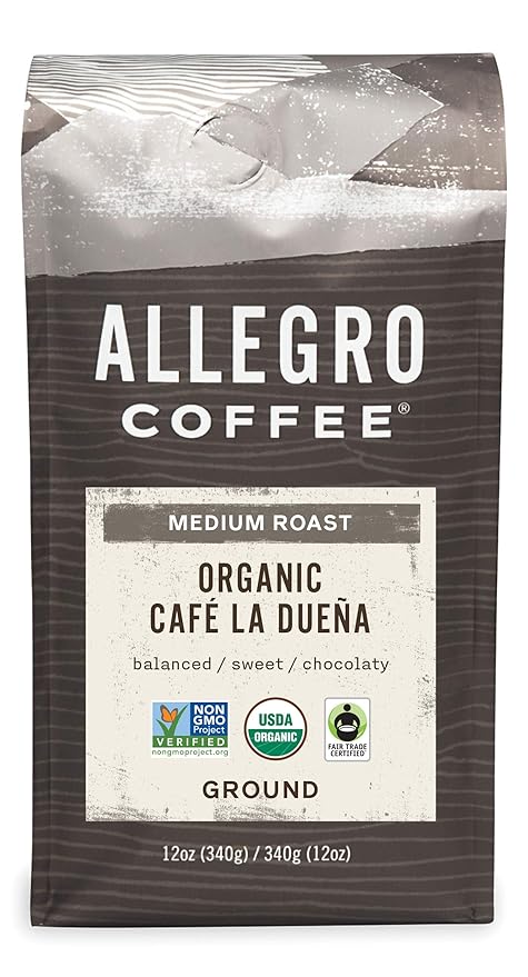 Allegro Coffee Organic Cafe La Duena Ground Coffee, 12 oz